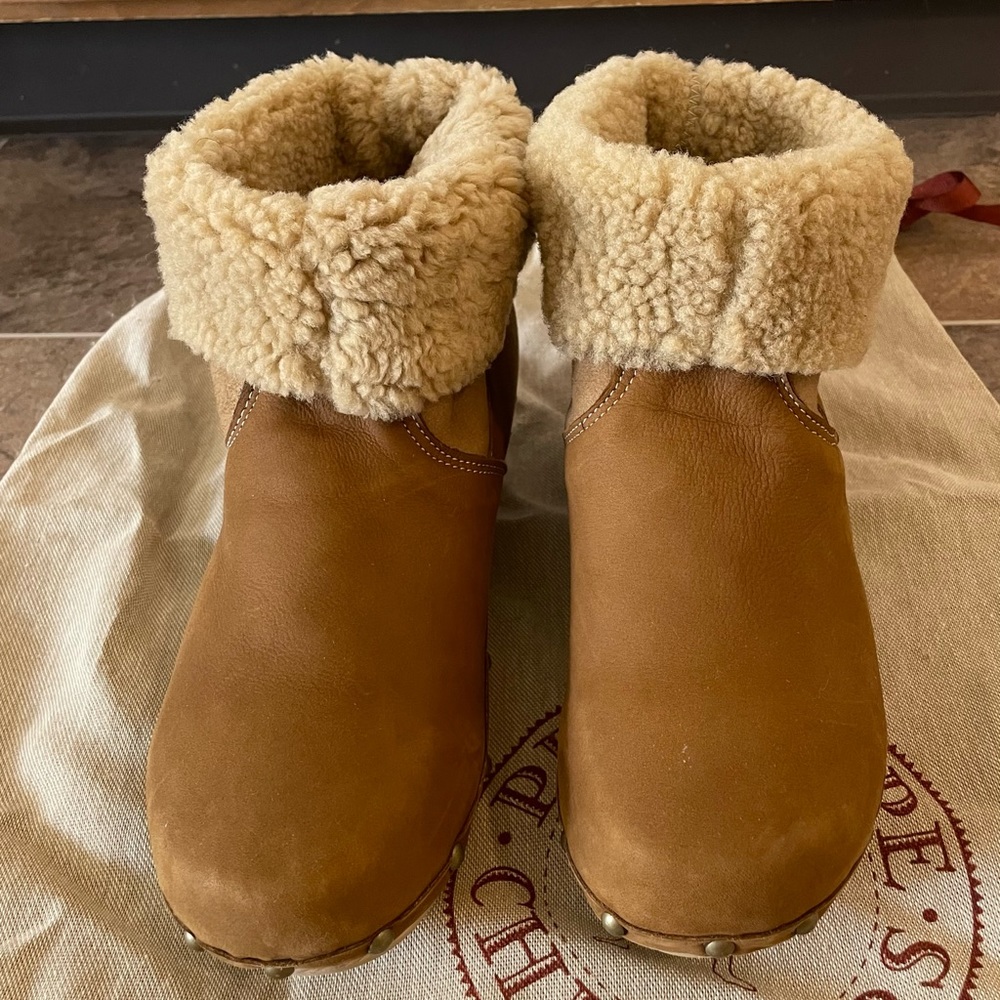 COPY - Penelope Chilvers Low Clog Shearling Boots